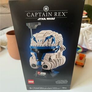 LEGO Star Wars Captain Rex Helmet - Black, Blue, and White